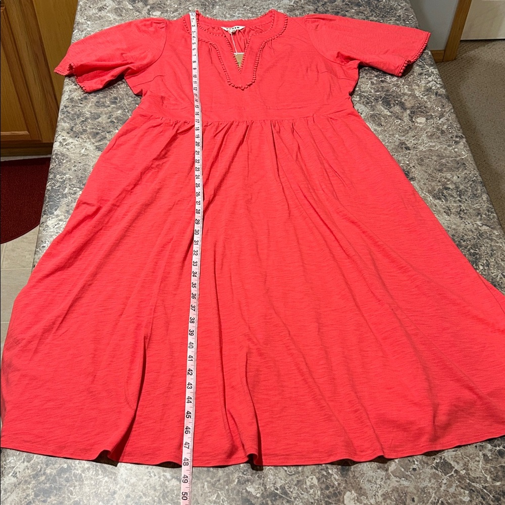 Boden Maddie Trim Jersey Dress Pink NWT Size 16-18 - Picture 9 of 9